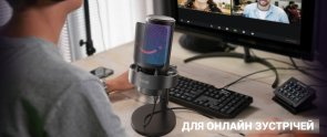 Мікрофон Fifine A8 RGB Black