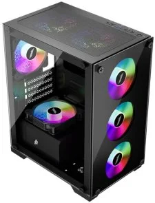 Фото: Корпус 1stPlayer X2-M-4F1 Black with window № 3 | KTC