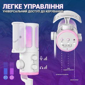 Мікрофон Fifine TAM6W White