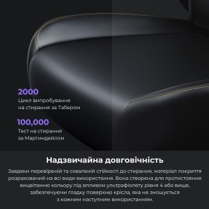 Крісло Anda Seat Kaiser 4 Size L Linen Fabric Black (AD12YDDC-L-20-B-CF)
