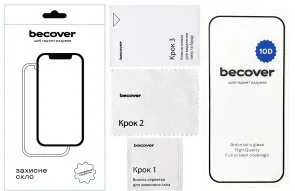 Фото: Захисне скло BeCover 10D for Samsung A06 SM-A065 - Black (712335) № 4 | KTC