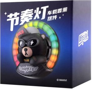 Автомобільний ароматизатор Bear RGB black