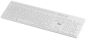 Фото: Клавіатура 2E KS260 ENG/UKR Wireless White (2E-KS260WWH_UA) № 2 | KTC