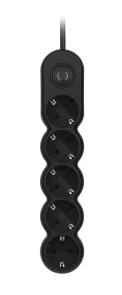 Фото: Мережевий фільтр 2E U05VESM3BK 5/3m Black (2E-U05VESM3BK) № 2 | KTC