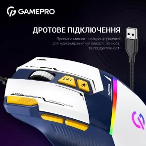 Фото: Миша GamePro GM300BL Blue/White № 6 | KTC