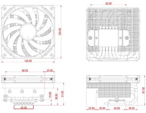 Кулер для процесора ID-COOLING IS-67-XT Black