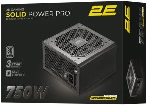 Фото: Блок живлення 2E 750W Solid Power Pro (2E-SP750BRSMII-120) № 3 | KTC