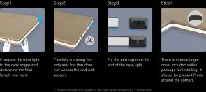Фото: LED-стрічка Govee H61C3 Neon Gaming Table Light 3m WI-FI/Bluetooth White (H61C33D1) № 16 | KTC