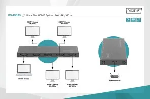 Фото: Сплітер Digitus DS-45323 Black № 4 | KTC