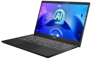 Фото: Ноутбук MSI Modern 15 H AI C1MG-099UA Classic Black (9S7-15H551-099) - 15.6" IPS 60 Гц / Intel Core Ultra 7 / Ultra 7 155H / DDR5 16 ГБ / PCI-E SSD 512 ГБ / Intel Arc graphics № 3 | KTC