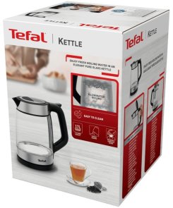 Електрочайник Tefal Glass Kettle (KI605830)