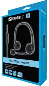 Фото: Гарнітура Sandberg USB Office Black (126-12) № 3 | KTC