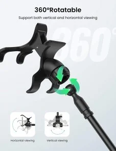 Фото: Універсальний тримач UGREEN LP113 Multifunction Phone Clip Stand Black 80906 (LP113/80906) № 3 | KTC