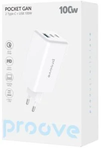 Фото: Зарядний пристрій Proove Pocket GaN 100W White (WCPG10012202) № 2 | KTC