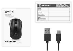 Фото: Миша Real-EL RM-450W Black (EL123200046) № 9 | KTC
