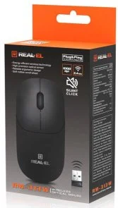 Фото: Миша Real-EL RM-313 Wireless Black (EL123200042) № 10 | KTC