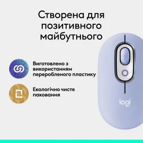 Фото: Миша Logitech POP Mouse with emoji Wireless Lilac (910-007414) № 10 | KTC