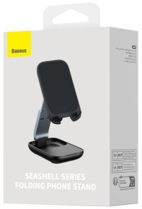 Універсальний тримач Baseus Seashell Series Folding Phone Stand Cluster Black (B10551500111-00)