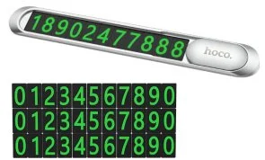 Фото: Тимчасова карта паркування Hoco PH41 Promise metal hidden stop sign silver (6931474748799) № 5 | KTC