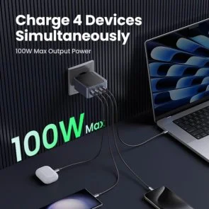 Фото: Зарядний пристрій UGREEN X565 100W Grey (35043) № 3 | KTC
