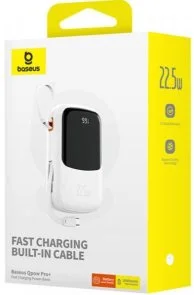 Фото: Батарея універсальна Baseus Qpow Pro Plus 20000mAh 22.5W White (P10067103213-00) № 6 | KTC