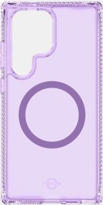 iTSkins for Samsung S25 Ultra - HYBRID R VAPOR with MagSafe Light Purple