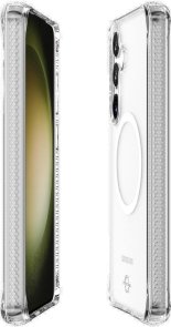 Чохол iTSkins for Samsung S25 - HYBRID R CLEAR with MagSafe Transparent (SGZR-HMACR-TRSP)