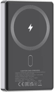  Батарея універсальна Canyon OnPower 510 Slim Magsafe 10000mAh 20W Dark Grey (CNS-CPB510DG)