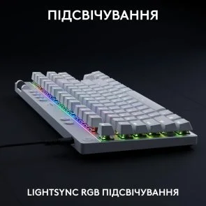 Фото: Клавіатура Logitech G Pro X TKL Rapid Linear White (920-013242) № 6 | KTC