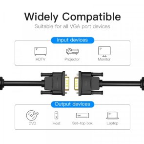 Vention DADBK VGA / VGA 8m Black