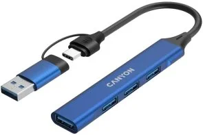 Фото: USB-хаб Canyon DS-02 Blue (CNS-TDS02BL) № 2 | KTC