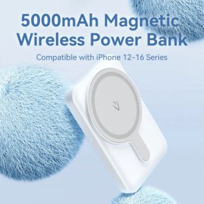  Батарея універсальна Vention Vention 5000mAh Magnetic Wireless 15W Black (FHSB0)