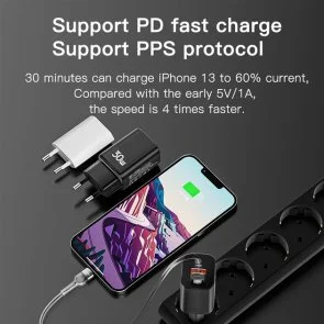 Фото: Зарядний пристрій Essager PD/QC 30W Chager Black (ECTPQS-ZTB01) № 5 | KTC