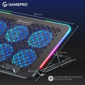 Фото: Підставка для ноутбука GamePro CP590 Black № 6 | KTC