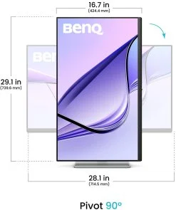 Фото: Монітор BenQ MA320U Silver (9H.LMXLB.QBE) - 31.5" IPS / 3840×2160 / 60 Гц / Pivot / HAS № 4 | KTC