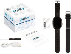 Фото: Смарт годинник AmiGo GO005 4G WIFI Thermometer Black (GO005 4G Black) № 8 | KTC