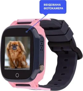 Фото: Смарт годинник AmiGo GO008 MILKY GPS WIFI Pink (GO008 Pink) № 3 | KTC