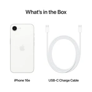 Фото: Смартфон Apple iPhone 16e 256GB White (MD1W4) № 8 | KTC