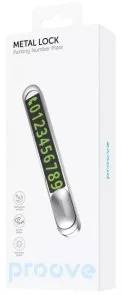 Фото: Тимчасова карта паркування Proove Parking Number Plate Metal Lock silver (AAPM00000006) № 2 | KTC
