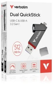 Фото: Флешка USB Verbatim Dual QuickStick 512GB (32042) № 2 | KTC