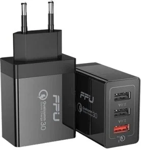 Фото: Зарядний пристрій Essager Fangbo QC3.0 Black (ECTQC3-FBB01) № 2 | KTC