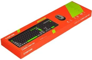Фото: Комплект клавіатура+миша Canyon HSET-W5 Wireless Black (CNS-HSETW5BK) № 6 | KTC