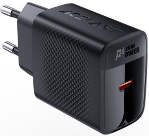  Зарядний пристрій Acefast A82 GaN 20W Black with Type-C / Type-C
