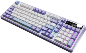 Клавіатура Ajazz AK980 Clear Sky Switch Wireless Purple (AK980-CS-PWB)