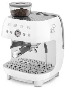 Фото: Ріжкова кавоварка Smeg Espresso coffee machine with grinder White (EGF03WHEU) № 5 | KTC