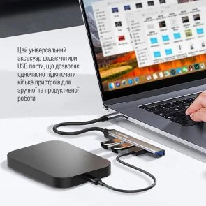 Фото: USB-хаб ColorWay USB-C 4in1 (CW-HUB04) № 13 | KTC