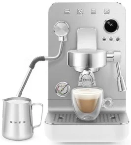 Фото: Ріжкова кавоварка Smeg Espresso coffee machine White (EMC02WHMEU) № 4 | KTC