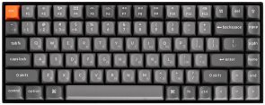 Клавіатура Keychron K2 Max 84Key K Super Banana QMK RGB UKR/ENG WL/BT/USB Black (K2M-C4-UA)