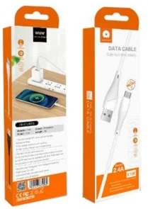 Фото: Кабель WUW X196 2.4A AM/MicroUSB 1m White (6972573335572) № 2 | KTC