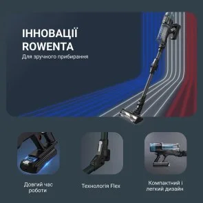 Фото: Ручний бездротовий пилосос Rowenta X-Force Flex 14.80 Animal Aqua (RH9BC1WO) № 6 | KTC